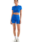 Seamless Crop Top Workout Set-SUUKSESS-SUUKSESS