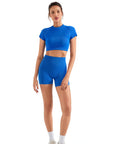 Seamless Crop Top Workout Set-SUUKSESS-SUUKSESS