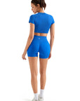 Seamless Crop Top Workout Set-SUUKSESS-SUUKSESS