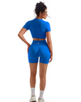 Seamless Crop Top Workout Set-SUUKSESS-SUUKSESS