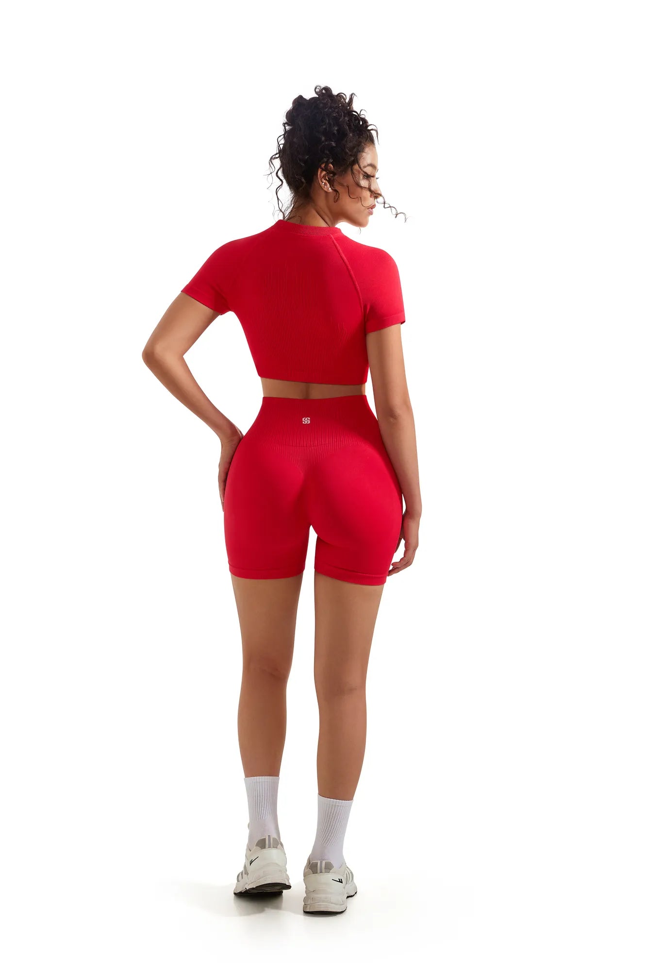 Seamless Crop Top Workout Set-SUUKSESS-SUUKSESS