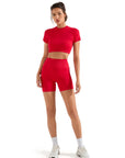 Seamless Crop Top Workout Set-SUUKSESS-SUUKSESS