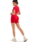 Seamless Crop Top Workout Set-SUUKSESS-SUUKSESS