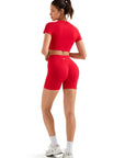 Seamless Crop Top Workout Set-SUUKSESS-SUUKSESS