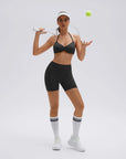 Padded Bra Seamless Halter 2 Piece Workout Sets-SUUKSESS-SUUKSESS
