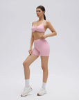 Padded Bra Seamless Halter 2 Piece Workout Sets-SUUKSESS-SUUKSESS