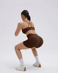 Double Strappy Sports Bra Workout Sets-SUUKSESS-SUUKSESS