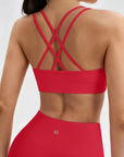 Double Strappy Sports Bra Workout Sets-SUUKSESS-SUUKSESS