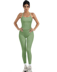 Halter Tank Top Leggings Workout Set-Activewear-SUUKSESS-SUUKSESS