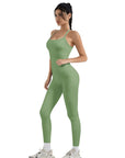 Halter Tank Top Leggings Workout Set-Activewear-SUUKSESS-SUUKSESS