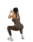 Halter Tank Top Leggings Workout Set-Activewear-SUUKSESS-SUUKSESS