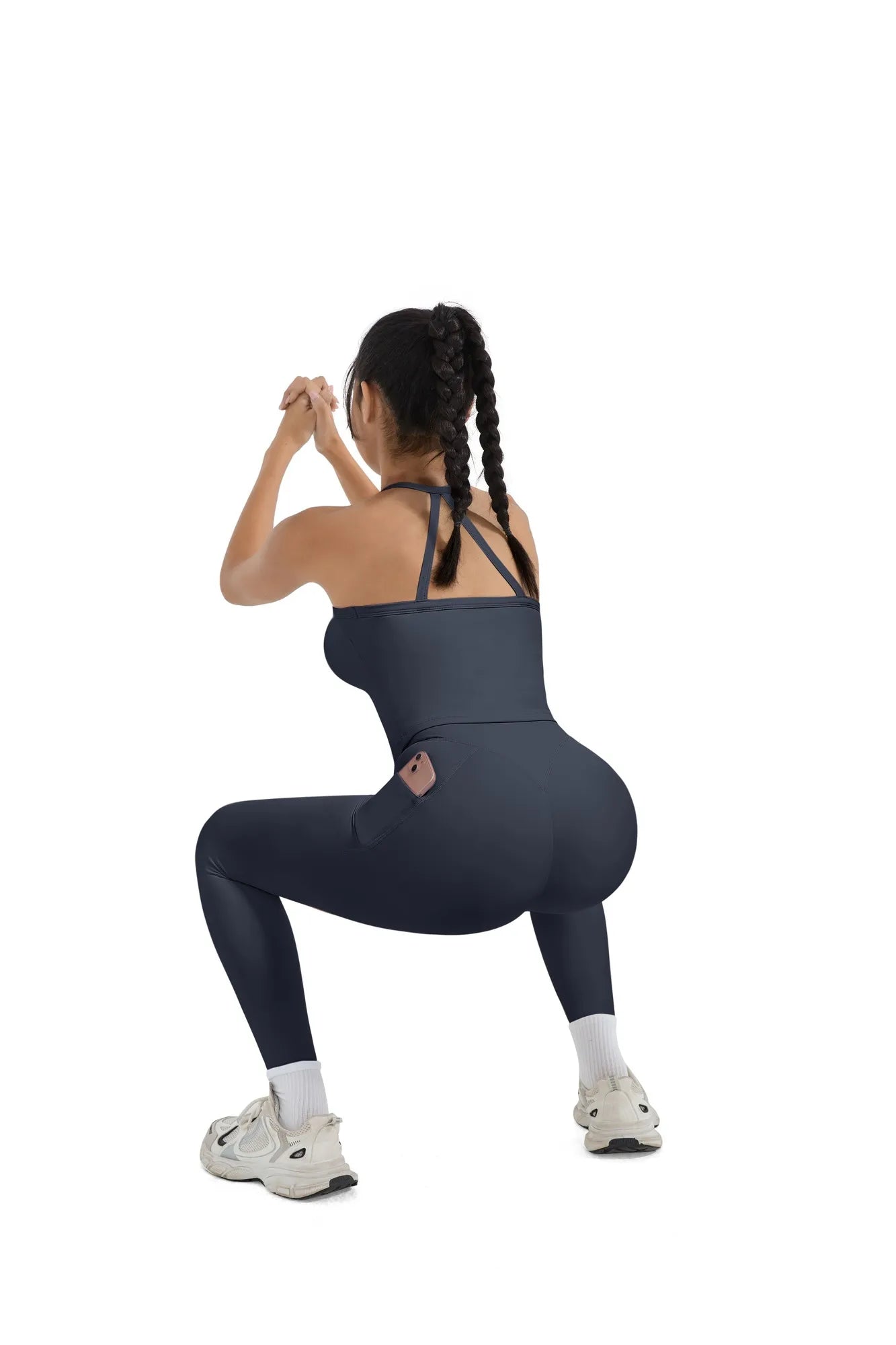 Halter Tank Top Leggings Workout Set-Activewear-SUUKSESS-SUUKSESS