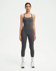 Halter Tank Top Leggings Workout Set-Activewear-SUUKSESS-Gray-XS-SUUKSESS