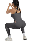 Halter Tank Top Leggings Workout Set-Activewear-SUUKSESS-SUUKSESS