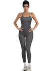 Halter Tank Top Leggings Workout Set-Activewear-SUUKSESS-SUUKSESS