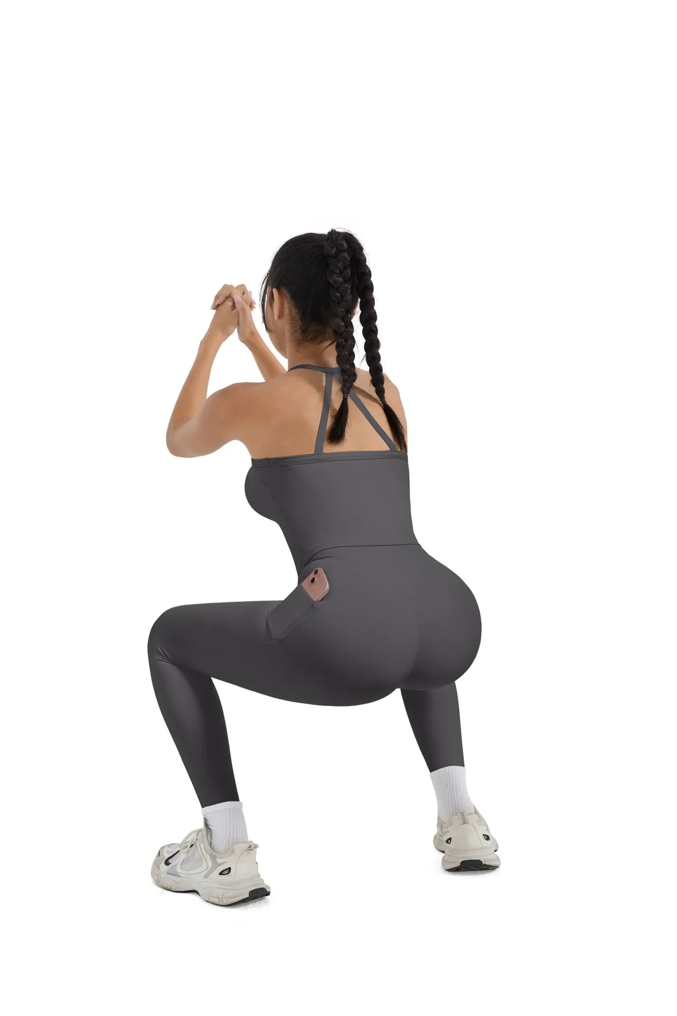 Halter Tank Top Leggings Workout Set-Activewear-SUUKSESS-SUUKSESS