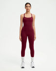 Halter Tank Top Leggings Workout Set-Activewear-SUUKSESS-Wine-XS-SUUKSESS