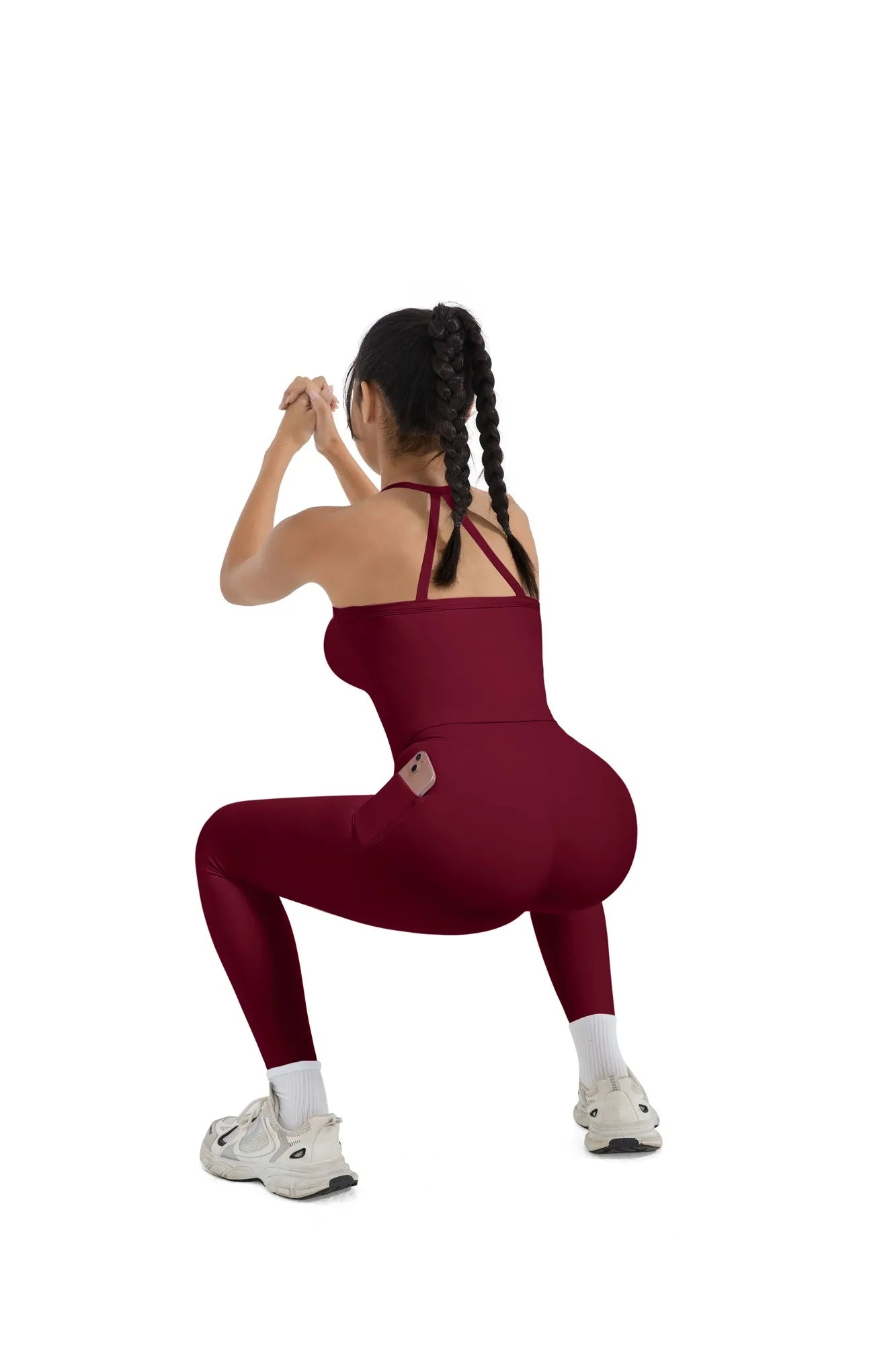 Halter Tank Top Leggings Workout Set-Activewear-SUUKSESS-SUUKSESS