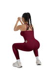 Halter Tank Top Leggings Workout Set-Activewear-SUUKSESS-SUUKSESS