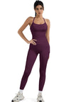 Halter Tank Top Leggings Workout Set-Activewear-SUUKSESS-SUUKSESS