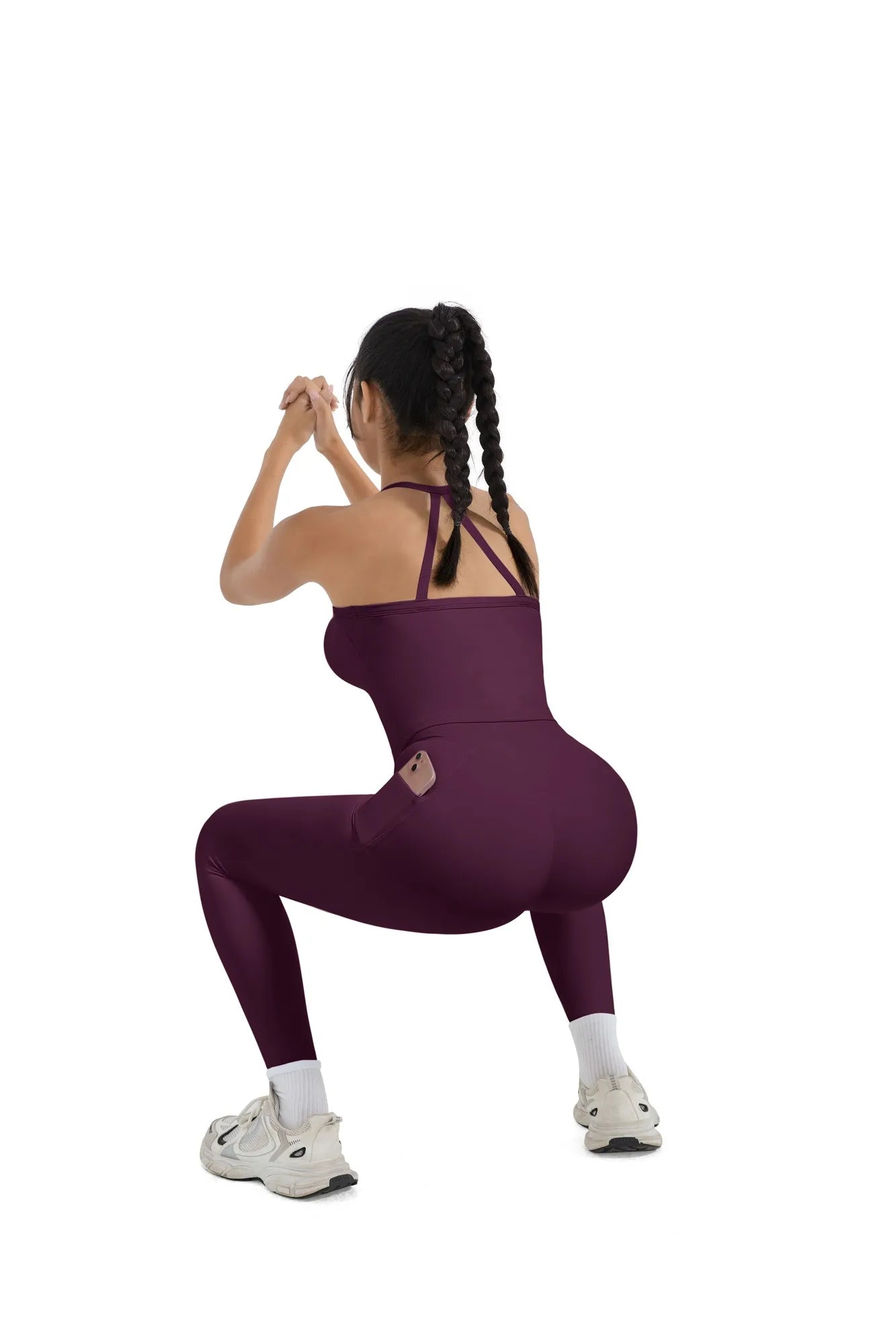 Halter Tank Top Leggings Workout Set-Activewear-SUUKSESS-SUUKSESS