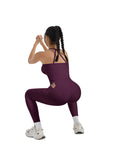 Halter Tank Top Leggings Workout Set-Activewear-SUUKSESS-SUUKSESS