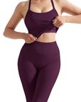 Halter Tank Top Leggings Workout Set-Activewear-SUUKSESS-SUUKSESS