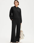 SUUKSESS Women 2 Piece Sets 2025 Oversized Hoodie Sweatshirt Wide Leg Sweatpants-SUUKSESS-SUUKSESS