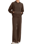 SUUKSESS Women 2 Piece Sets 2025 Oversized Hoodie Sweatshirt Wide Leg Sweatpants-SUUKSESS-Brown-XS-SUUKSESS