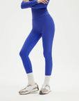 SUUKSESS Women 2 Piece Workout Set Tummy Control Legging Long Sleeve Workout Top-SUUKSESS-SUUKSESS