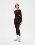 SUUKSESS Women 2 Piece Workout Set Tummy Control Legging Long Sleeve Workout Top-SUUKSESS-SUUKSESS