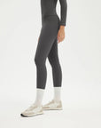 SUUKSESS Women 2 Piece Workout Set Tummy Control Legging Long Sleeve Workout Top-SUUKSESS-SUUKSESS
