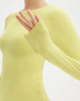 SUUKSESS Women 2 Piece Workout Set Tummy Control Legging Long Sleeve Workout Top-SUUKSESS-SUUKSESS