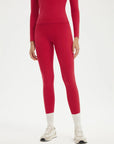 SUUKSESS Women 2 Piece Workout Set Tummy Control Legging Long Sleeve Workout Top-SUUKSESS-SUUKSESS