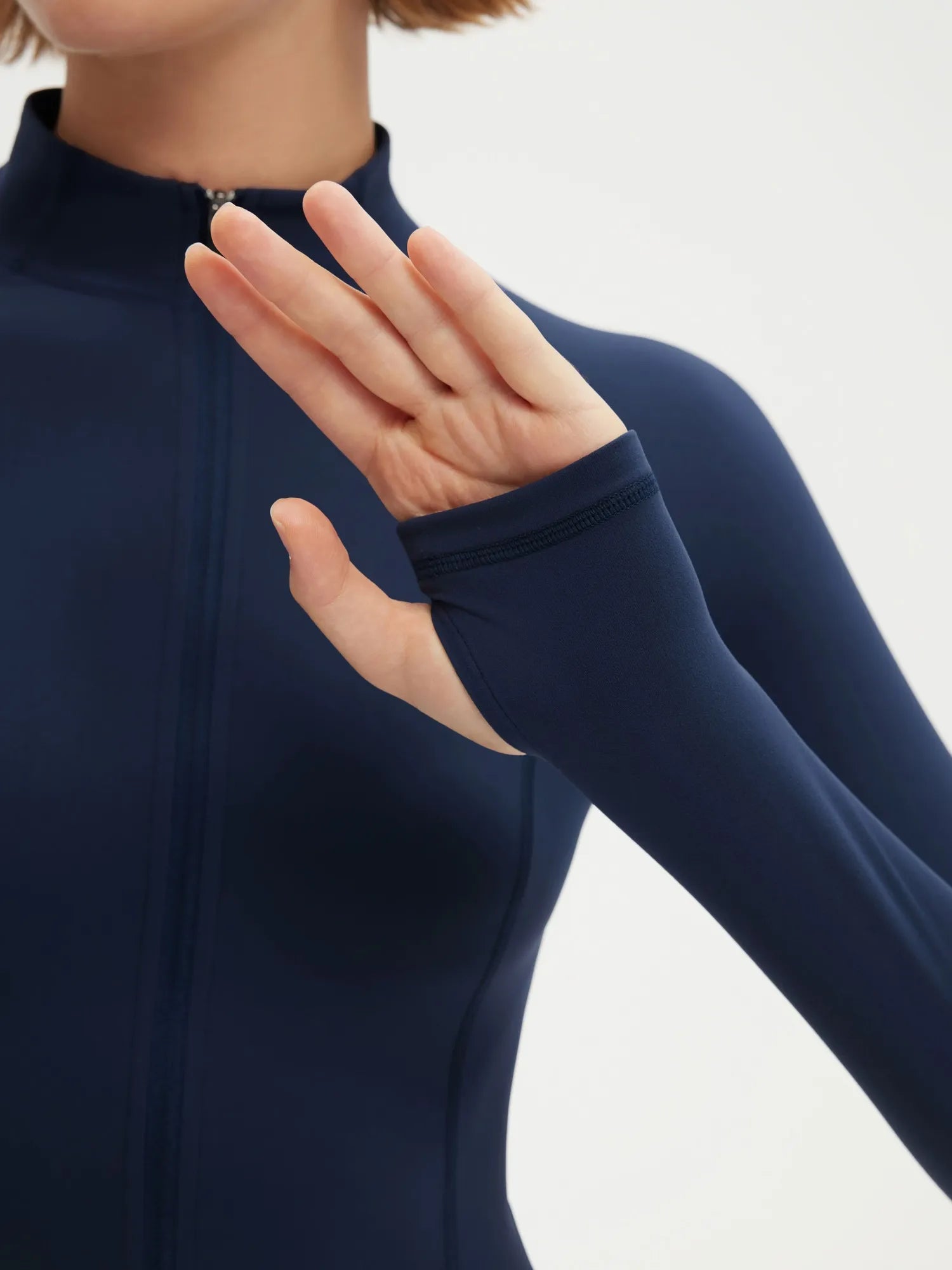 SUUKSESS Women 2 pieces Workout Sets BBL Full Zip Up Jacket High Waist Gym Leggings-SUUKSESS-SUUKSESS