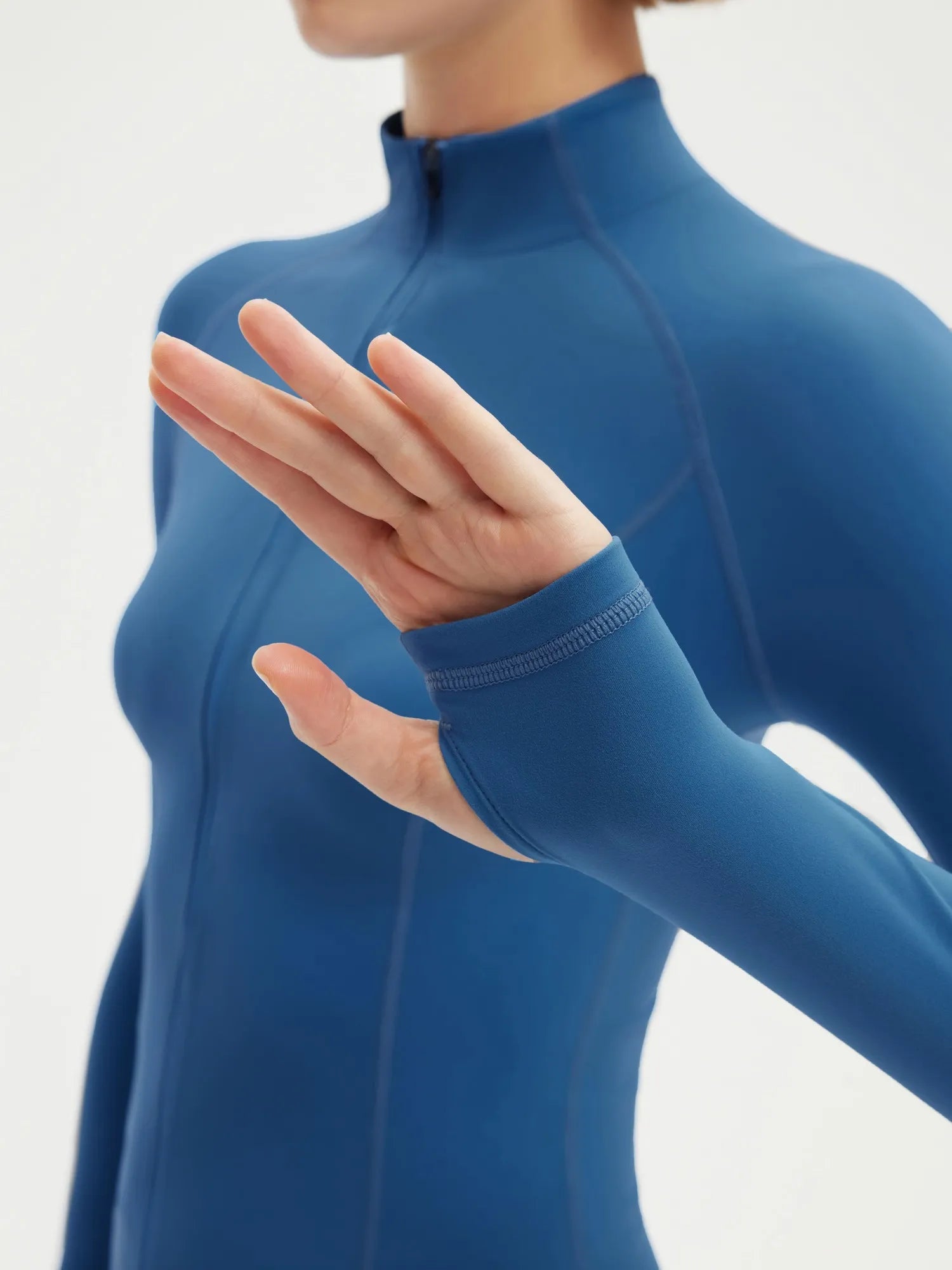 SUUKSESS Women 2 pieces Workout Sets BBL Full Zip Up Jacket High Waist Gym Leggings-SUUKSESS-SUUKSESS