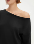 SUUKSESS Women 2 Piece Lounge Matching Set Off Shoulder Sweatshirt Wide Leg Sweatpant-SUUKSESS-SUUKSESS