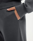 SUUKSESS Women 2 Piece Lounge Matching Set Off Shoulder Sweatshirt Wide Leg Sweatpant-SUUKSESS-SUUKSESS