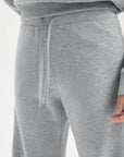 SUUKSESS Women 2 Piece Lounge Matching Set Off Shoulder Sweatshirt Wide Leg Sweatpant-SUUKSESS-SUUKSESS