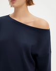 SUUKSESS Women 2 Piece Lounge Matching Set Off Shoulder Sweatshirt Wide Leg Sweatpant-SUUKSESS-SUUKSESS