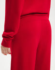 SUUKSESS Women 2 Piece Lounge Matching Set Off Shoulder Sweatshirt Wide Leg Sweatpant-SUUKSESS-SUUKSESS