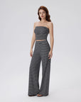 Tube Wide Leg Pants 2 Piece Lounge Set-SUUKSESS-SUUKSESS
