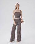 Tube Wide Leg Pants 2 Piece Lounge Set-SUUKSESS-SUUKSESS