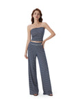 Tube Wide Leg Pants 2 Piece Lounge Set-SUUKSESS-SUUKSESS