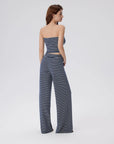 Tube Wide Leg Pants 2 Piece Lounge Set-SUUKSESS-SUUKSESS