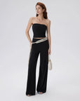 Tube Wide Leg Pants 2 Piece Lounge Set-SUUKSESS-SUUKSESS