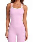 Double Layer Padded Top Leggings Workout Sets-SUUKSESS-SUUKSESS