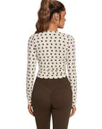 Tie Front Wrap Tops Leggings Outfits - Long Sleeve