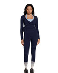 Tie Front Wrap Tops Leggings Outfits - Long Sleeve