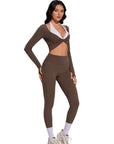 Twist Pilates Long Sleeve Top Workout Set